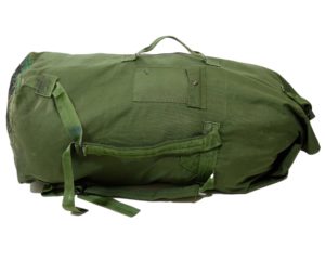 US Army Surplus Large Duffle Bag With Shoulder Straps Carrying Handle