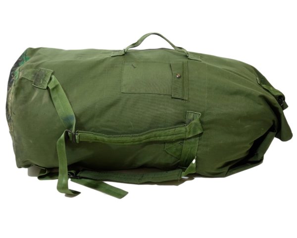 US Army Surplus Large Duffle Bag With Shoulder Straps Carrying Handle