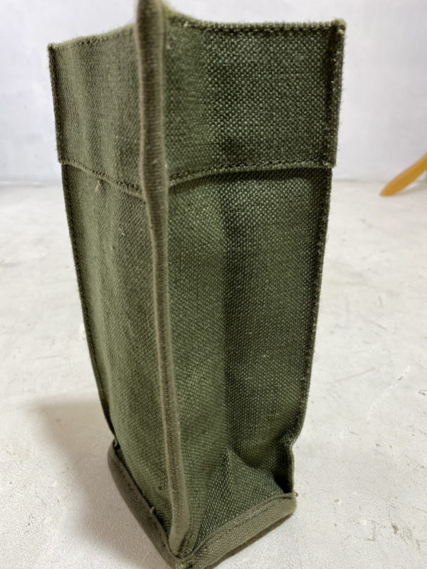 Vintage French army surplus canvas magazine equipment storage pouch