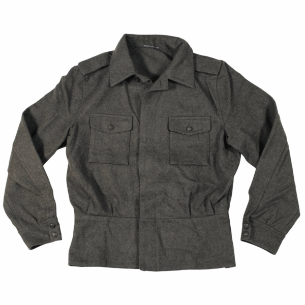 Vintage Finnish army surplus grey wool field uniform jacket