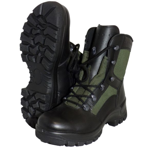 Dutch Army Surplus Black Leather Tropical Combat Boots