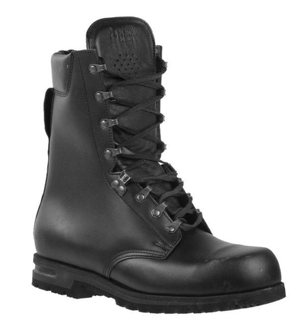 Czech army surplus M2000 black leather combat boots
