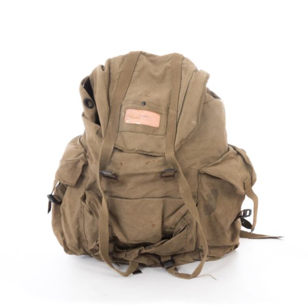 Vintage Italian Army Surplus Canvas Alpine Rucksack Frame