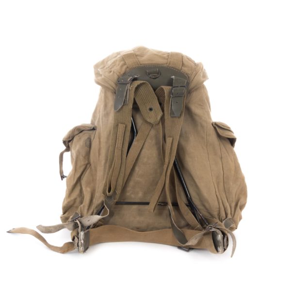Vintage Italian Army Surplus Canvas Alpine Rucksack Frame - Image 2