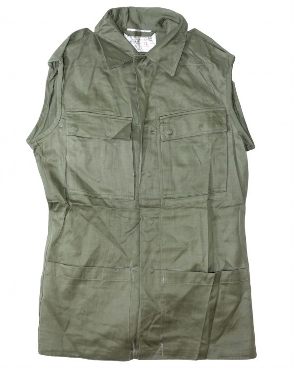 Genuine Dutch Army Surplus Sleeveless Field Jacket Olive Green