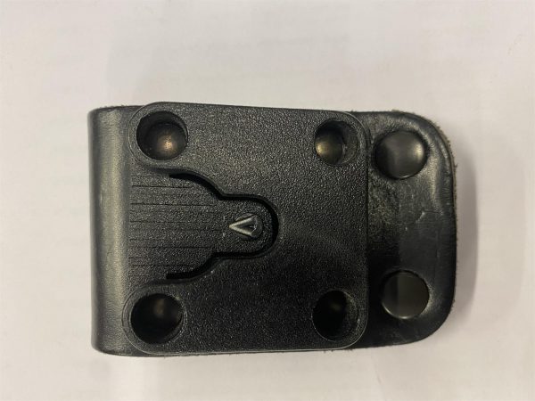 Peter Jones Klickfast tetra clip LEATHER belt radio clip police ambulance etc