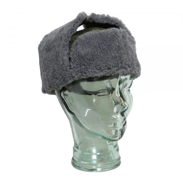 New Unissued Czech Army Surplus Faux Fur Winter Hat Fold down ears