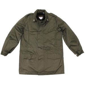 Genuine Italian Army Surplus Olive Green Field Parka Unlined