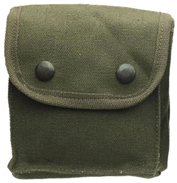 Army Style Para Belt Small Pouch Black Olive 100% Cotton