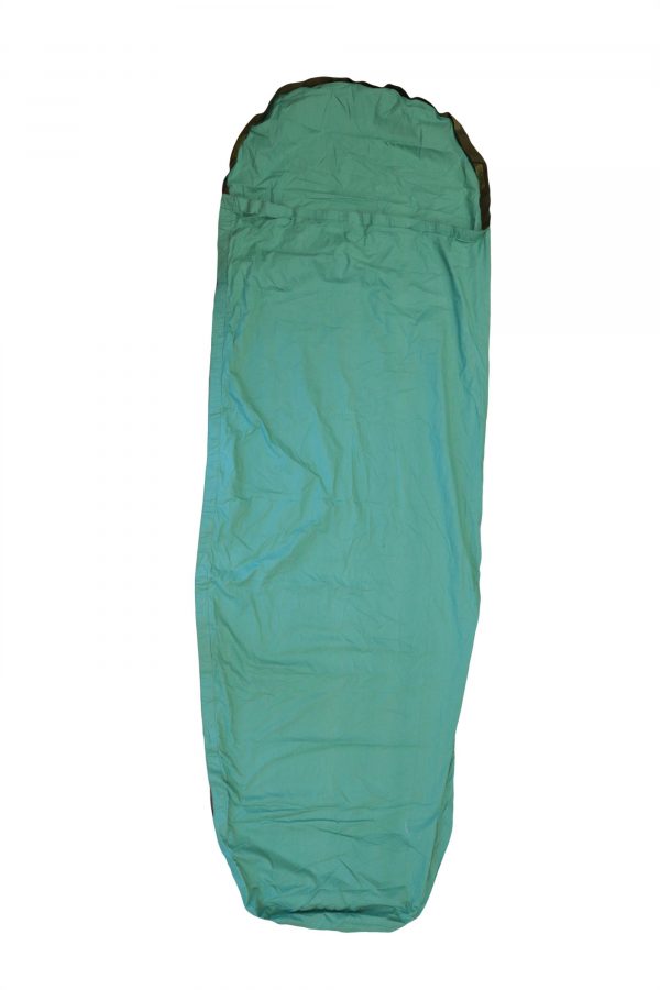 Austrian army surplus olive green cotton sleeping bag liner