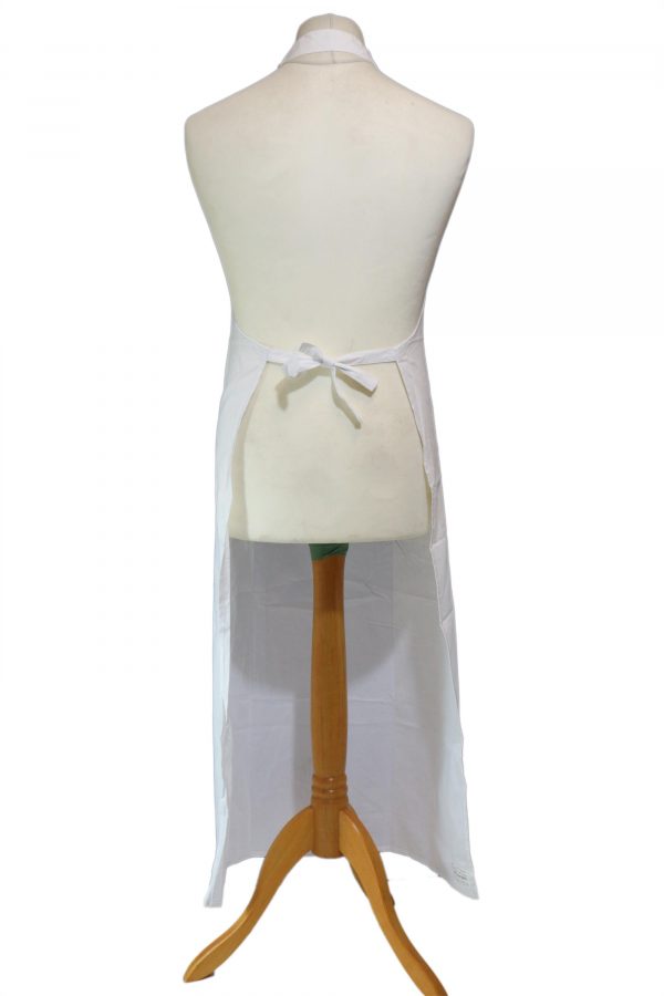 British army military surplus white craft chef cotton apron - Image 2