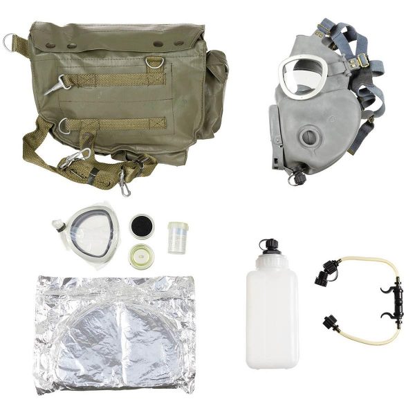 Polish Army Surplus MP4B Gas Mask Unissued New Filters Bottle - Image 2