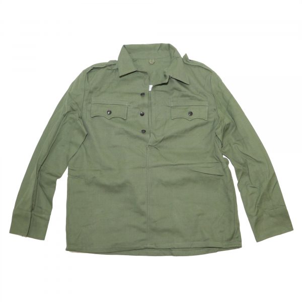 Bulgarian Army Surplus Cossack Cotton Field Jacket Shirt Olive