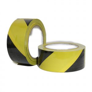 Yellow Black Hazard Warning Social Distancing PVC Floor Tape NEW Anixter 50mmx33m