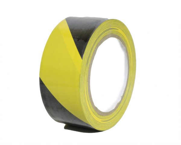 Yellow Black Hazard Warning Social Distancing PVC Floor Tape NEW Anixter 50mmx33m - Image 2