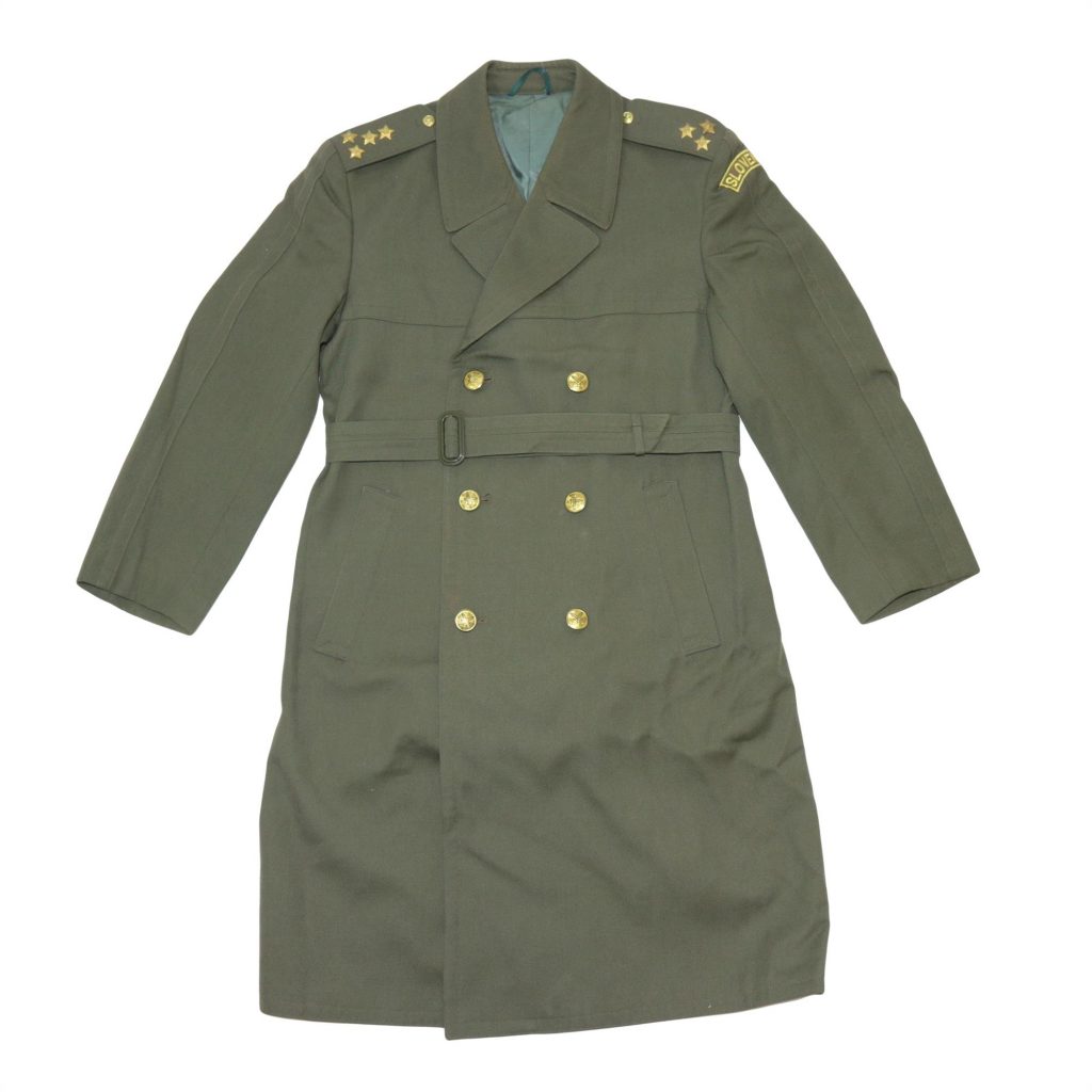 Slovakian Army Surplus Olive Green Trench Coat Excellent condition Surplus & Lost