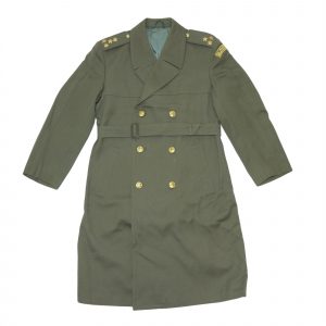 Slovakian Army Surplus Olive Green Trench Coat Excellent condition