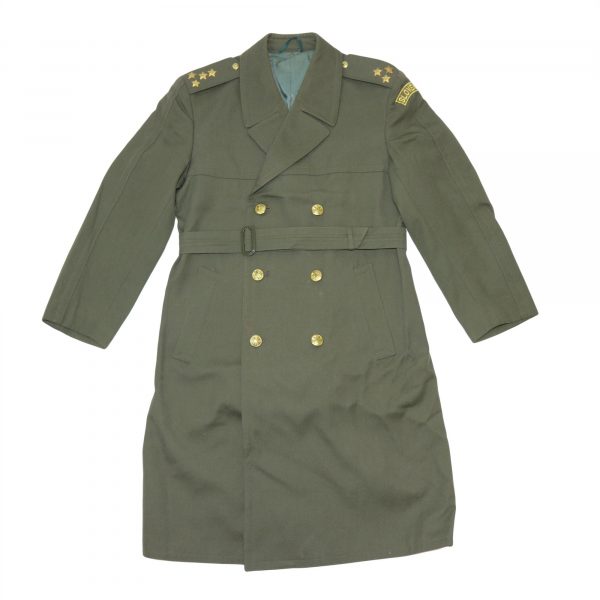 Slovakian Army Surplus Olive Green Trench Coat Excellent condition