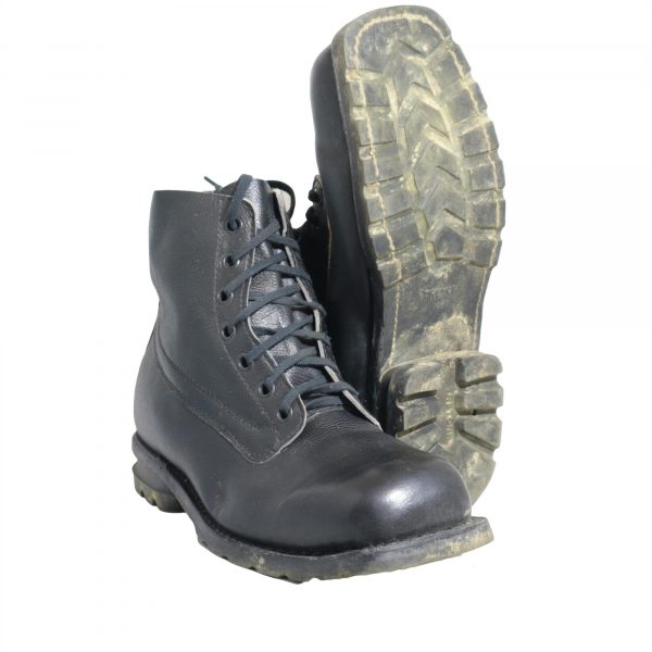 Genuine Swedish Army Surplus Black Leather boots