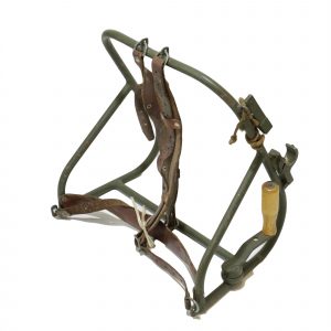 Swedish Army Surplus Metal Rucksack Frame Leather straps