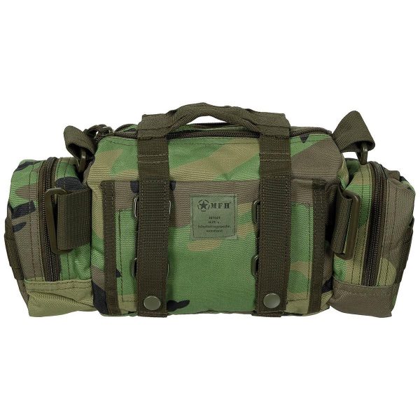 Army Style Woodland Camouflage Hip and Shoulder Bag Molle - Image 3