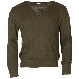 Czech Army Surplus Wool Pullover OD Green