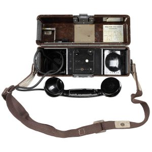 Genuine Finnish Army Surplus Field Telephone in Bakelite Case