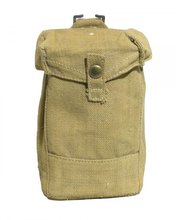 Italian Army Surplus Canvas Khaki Ammo Pouch