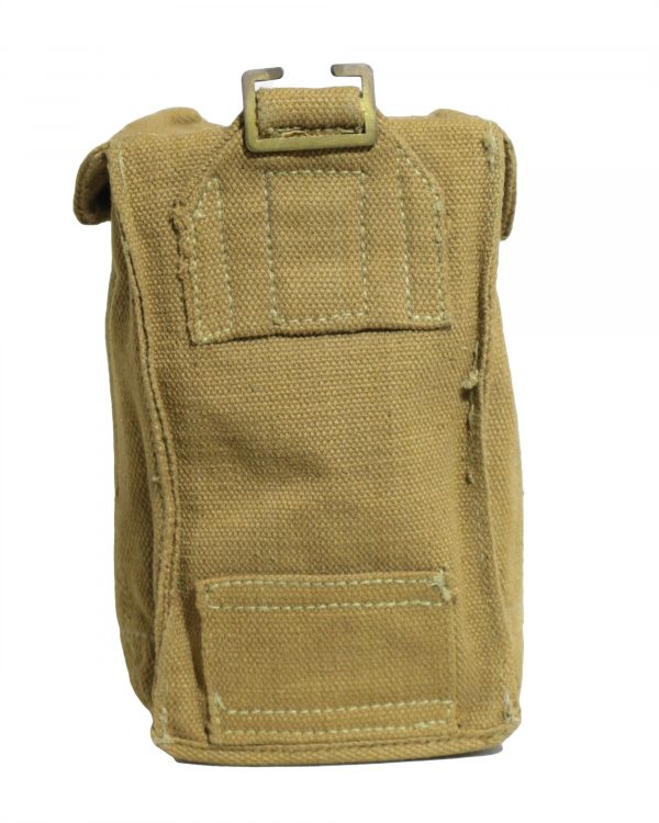 Italian Army Surplus Canvas Khaki Ammo Pouch - Image 2