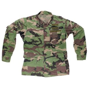Slovakian Army Surplus Lightweight Summer Spring Field Jacket Woodland Camouflage