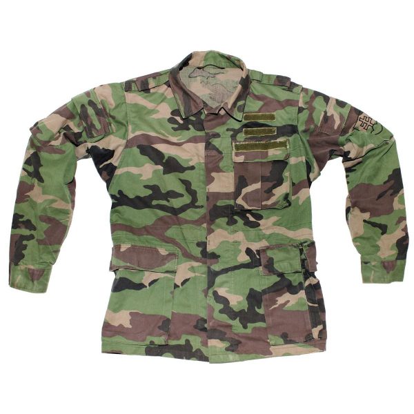 Slovakian Army Surplus Lightweight Summer Spring Field Jacket Woodland Camouflage