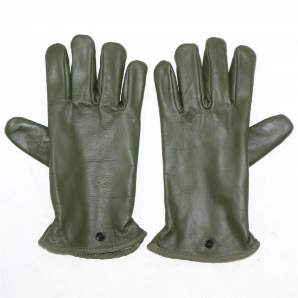 Brand New French Army Surplus Leather Combat Gloves Fabric Lined - Image 2