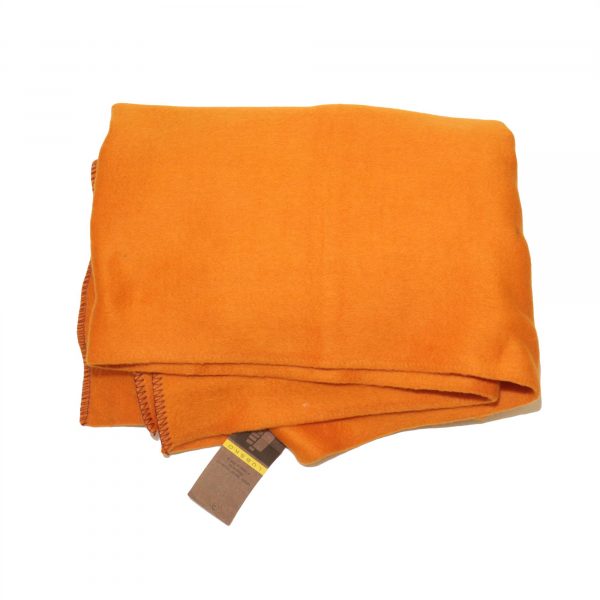 Polish Army Surplus Orange Blanket Wool Mix Camping Bushcraft Van