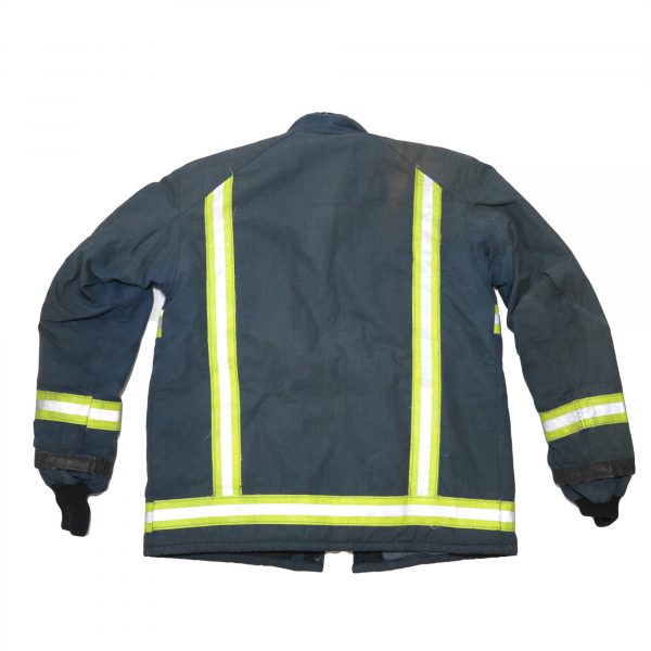 British Fire Service Blue Tunic Jacket Reflective Firefighter - Image 3