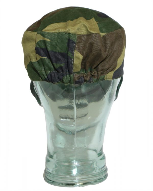 Genuine Italian Army Surplus Elasticated Field Cap Woodland Camouflage - Image 2