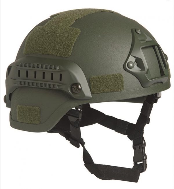 US Army Style Comms Helmet With Rail MICH 2000