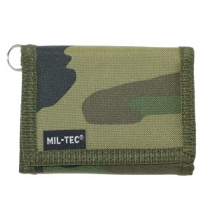 Mil-tec Woodland Camouflage Wallet with Chain