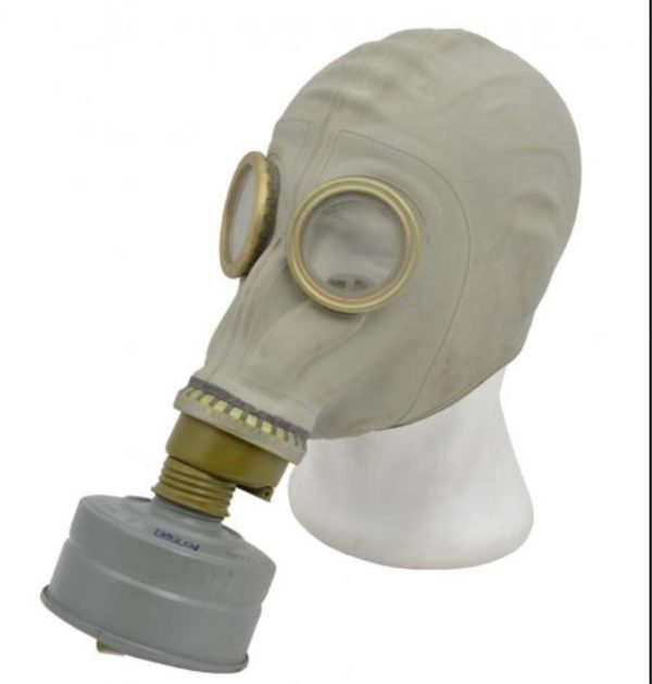 East German Army Surplus M41 Gas Mask with filter and bag