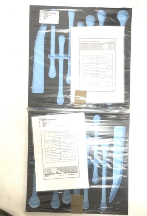 Set of 2 x British military surplus padded toolbox inserts