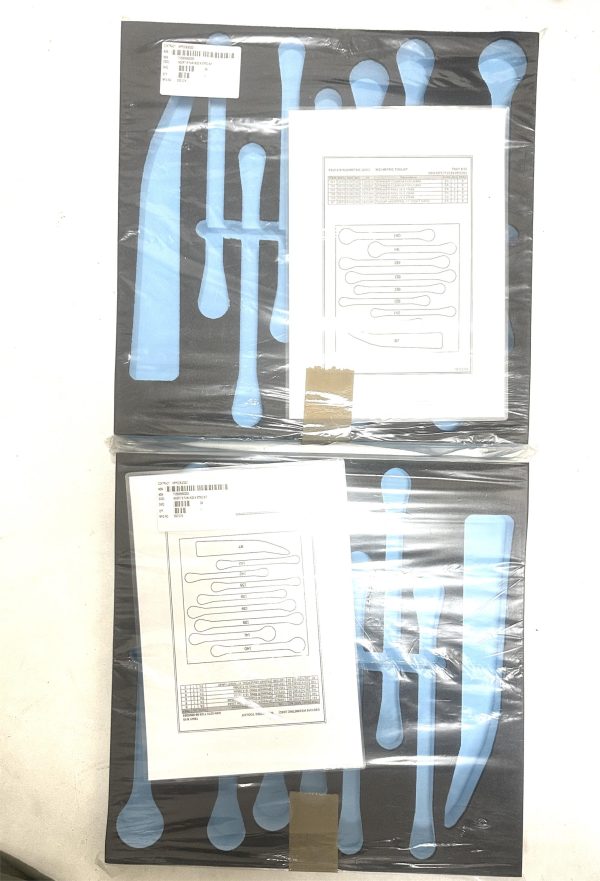 Set of 2 x British military surplus padded toolbox inserts