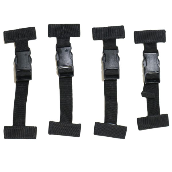 Genuine British Army Molle T Bar Clip Connectors Black x 4