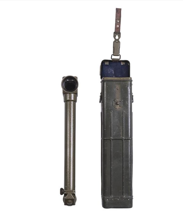 Genuine Vintage Hungarian Army Surplus Olive Periscope in Case - Image 2