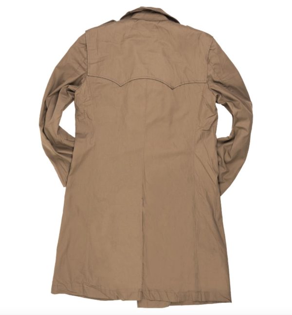 Genuine Italian Army Surplus Lightweight Lined Trench Coat - Image 2