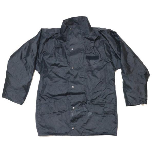 British Police surplus black waterproof / showerproof jacket