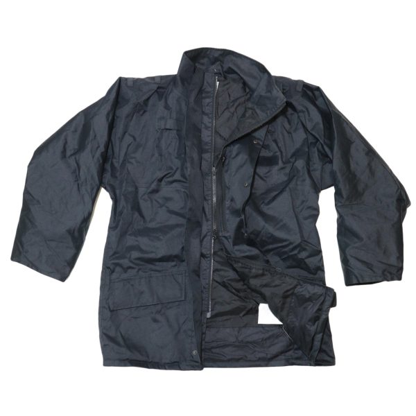 British Police surplus black waterproof / showerproof jacket - Image 2