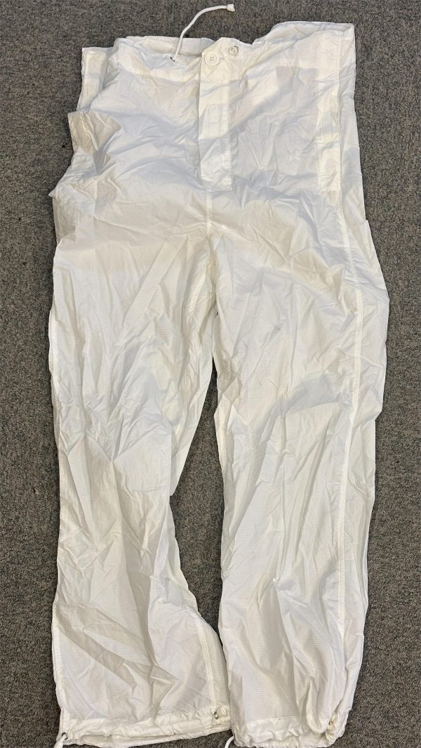 Dutch army surplus white snow camouflage over trousers