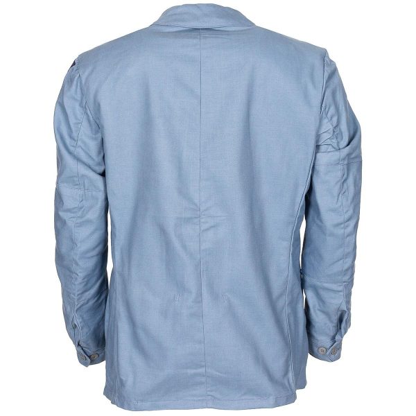 Swedish Army Surplus Civil Defence Blue Uniform Jacket Cotton - Image 3