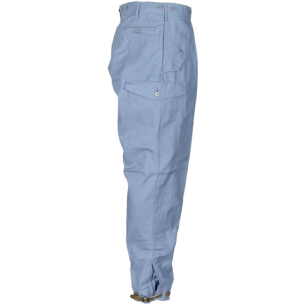 Swedish Army Surplus Civil Defence Blue Uniform Trousers - Image 3