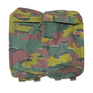 Genuine Belgian Army Surplus Pair of Side Pouches Jigsaw Camouflage