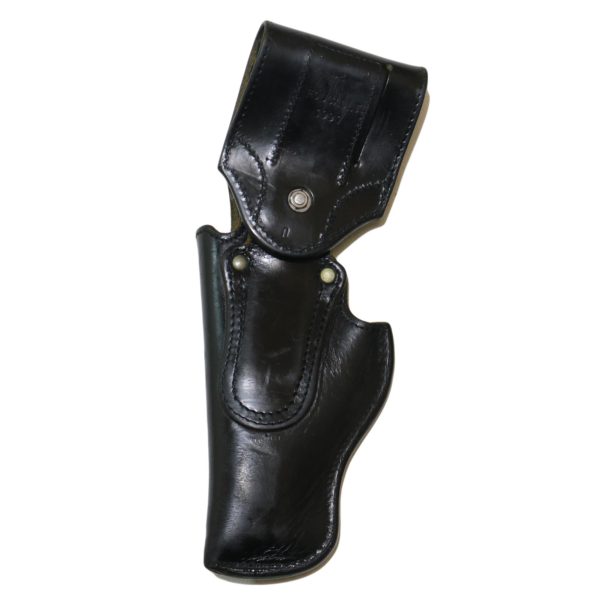 Genuine French Police Surplus Leather Pistol Holster - Image 2